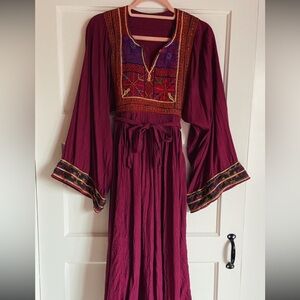 Vintage Embroidered Afghan Dress